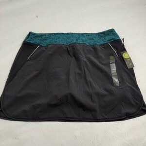 Kiwi Kate gray and teal athletic tennis golf running skort XL